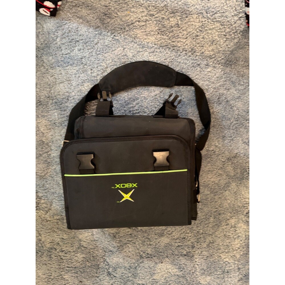 Vintage Microsoft XBOX Console Soft Carry Case/Bag With Shoulder Strap